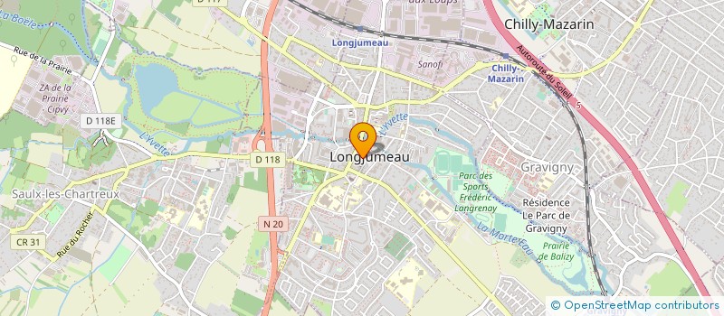 localisation de l'entreprise MONSIEUR ALI OUMAR à LONGJUMEAU