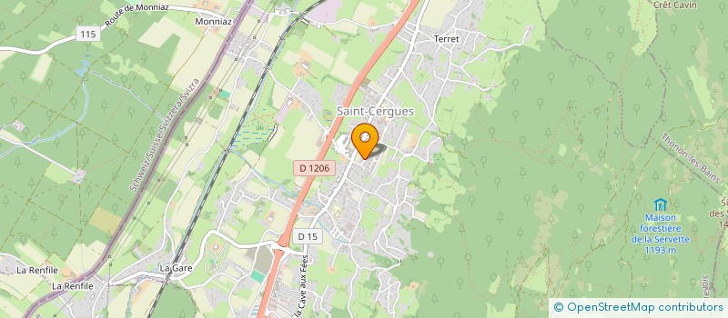 localisation de l'entreprise MONSIEUR ALI OZBAS  SAINT-CERGUES