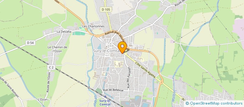 localisation de l'entreprise MONSIEUR ALI OZKAC  SURY-LE-COMTAL