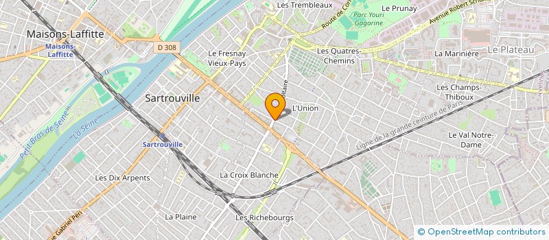 localisation de l'entreprise MONSIEUR ALI RAMANE  SARTROUVILLE