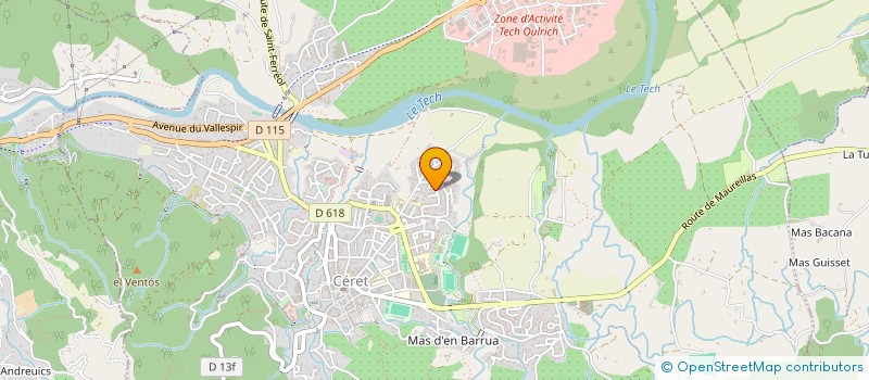 localisation de l'entreprise MONSIEUR ALI SADIK REBROUB  CERET