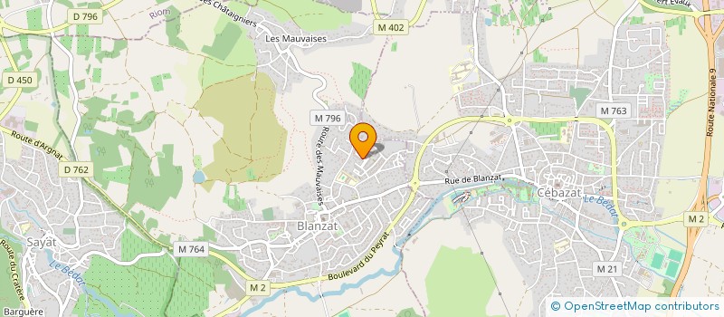 localisation de l'entreprise MONSIEUR ALI SADIKU  BLANZAT