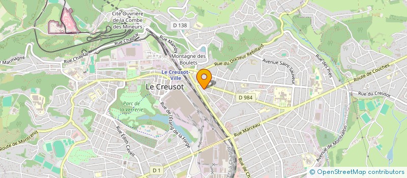 localisation de l'entreprise MONSIEUR ALI SBIHIE  LE CREUSOT