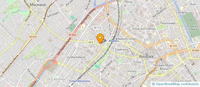 localisation de l'entreprise MONSIEUR ALI SENGHOUD à ROUBAIX