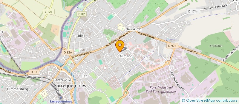 localisation de l'entreprise MONSIEUR ALI SGHAIEN  SARREGUEMINES