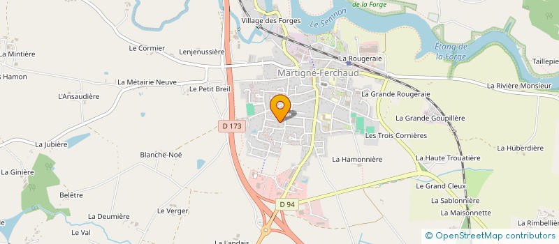 localisation de l'entreprise MONSIEUR ALI SISSAOUI à MARTIGNE-FERCHAUD
