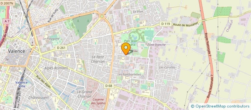 localisation de l'entreprise MONSIEUR ALI SLIMANI à VALENCE