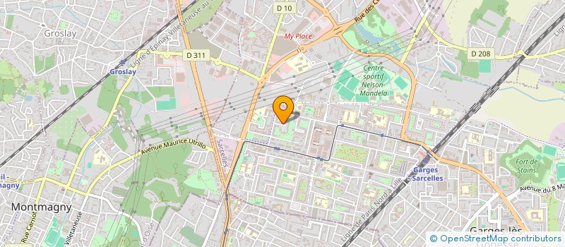 localisation de l'entreprise MONSIEUR ALI SOUMAHORO  SARCELLES