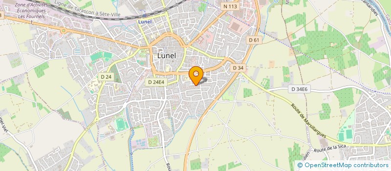 localisation de l'entreprise MONSIEUR ALI TEGGUER à LUNEL