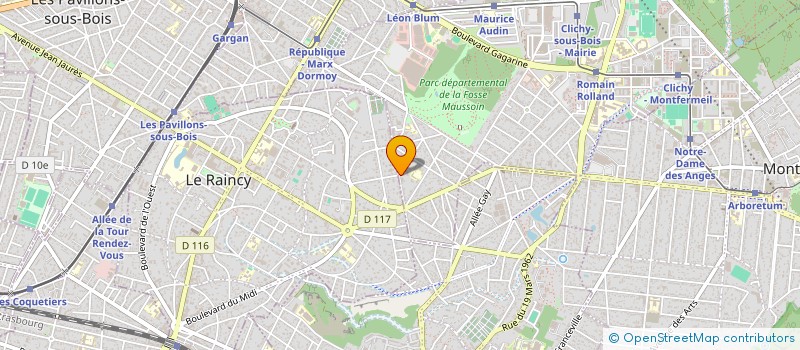 localisation de l'entreprise MONSIEUR ALI TONDE  MONTREUIL