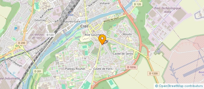 localisation de l'entreprise MONSIEUR ALI TRAORE  CREIL