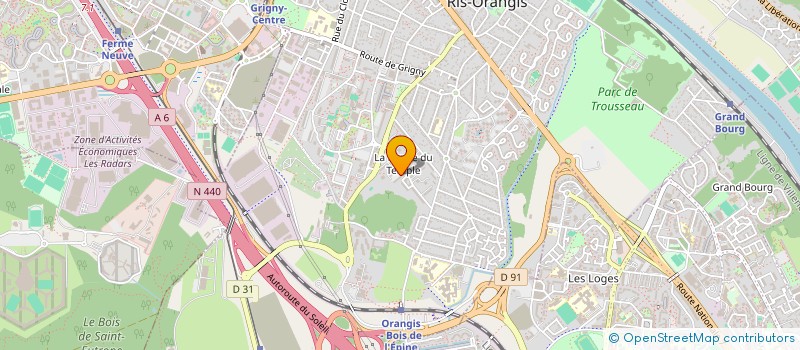 localisation de l'entreprise MONSIEUR ALI TRAORE  RIS-ORANGIS