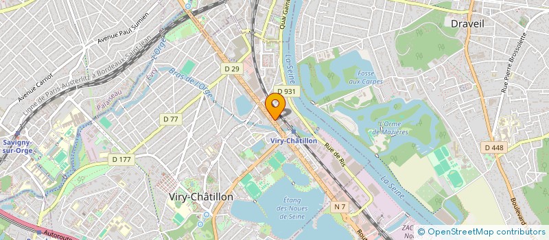 localisation de l'entreprise MONSIEUR ALI TRIKI  VIRY-CHATILLON