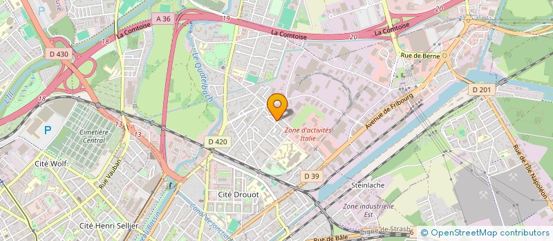 localisation de l'entreprise MONSIEUR ALI UTLU  ILLZACH