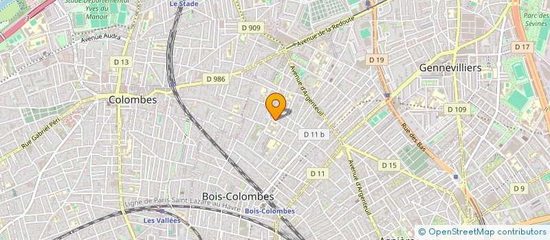 localisation de l'entreprise MONSIEUR ALI YAHIAOUI à BOIS COLOMBES