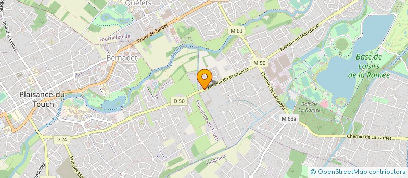 localisation de l'entreprise MONSIEUR ALI YAVARI  TOURNEFEUILLE