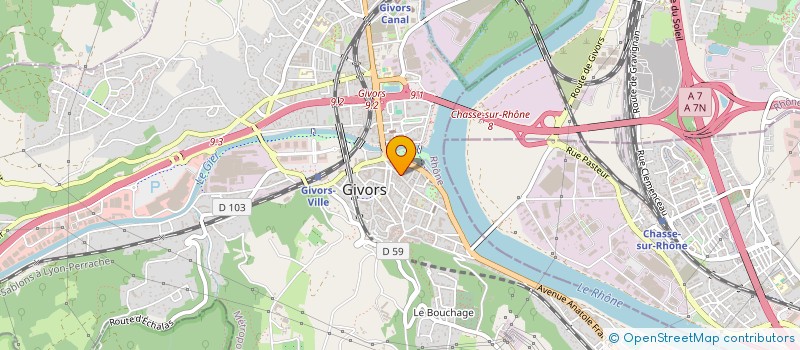 localisation de l'entreprise MONSIEUR ALI YAVUZ à GIVORS