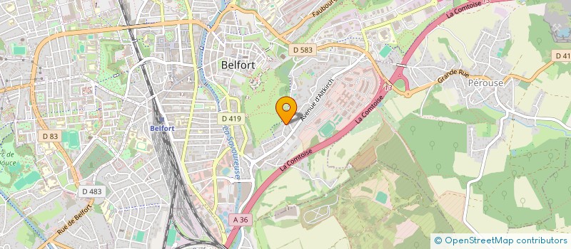localisation de l'entreprise MONSIEUR ALI YILDIZ à BELFORT