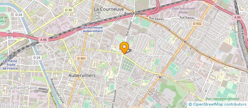 localisation de l'entreprise MONSIEUR ALI ZAAKOUN  AUBERVILLIERS