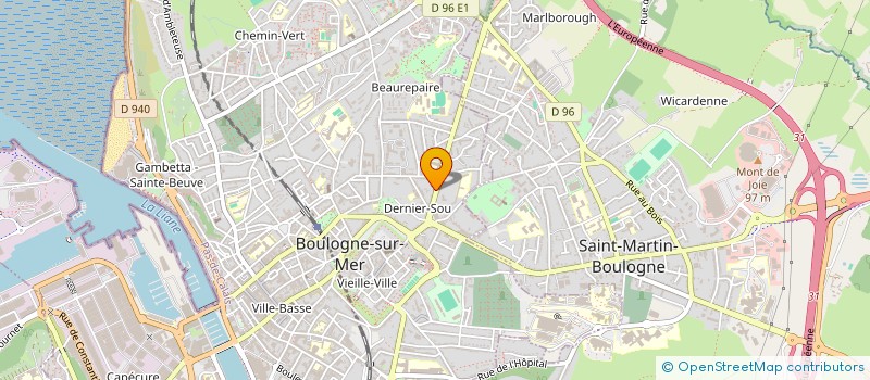 localisation de l'entreprise MONSIEUR ALI ZAOUEM  BOULOGNE-SUR-MER