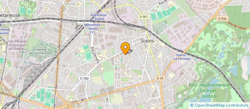 localisation de l'entreprise MONSIEUR ALI ZERFAOUI  STAINS