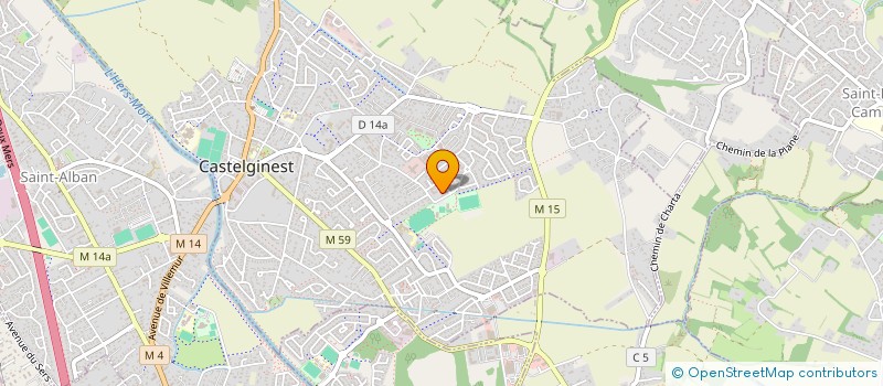 localisation de l'entreprise MONSIEUR ALI ZERROUAL  CASTELGINEST