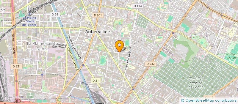 localisation de l'entreprise MONSIEUR ALI ZERROUK à AUBERVILLIERS