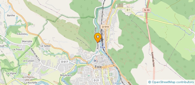 localisation de l'entreprise MONSIEUR ALIAUME GUERIN à FOIX