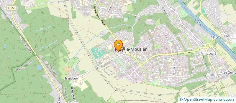 localisation de l'entreprise MONSIEUR ALIESS DABEL  JOUY-LE-MOUTIER