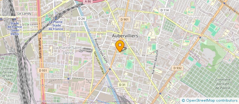 localisation de l'entreprise MONSIEUR ALIEU SUWAREH  AUBERVILLIERS