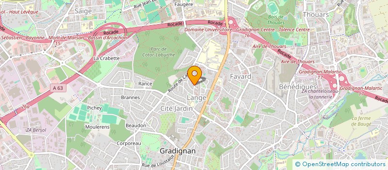 localisation de l'entreprise MONSIEUR ALIEXEI PRIVALOV  GRADIGNAN