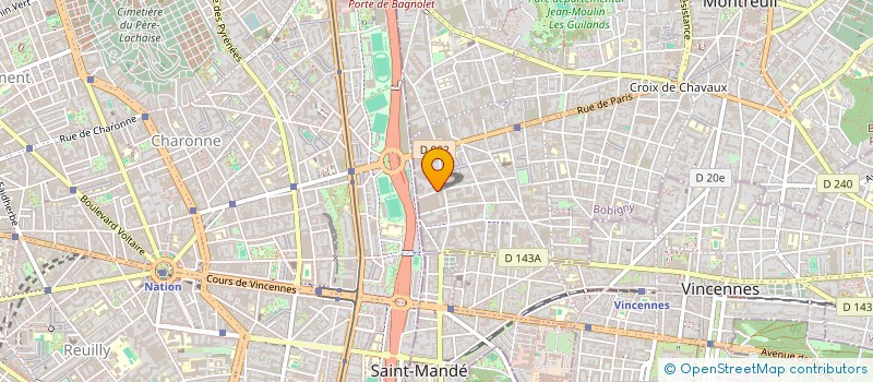 localisation de l'entreprise MONSIEUR ALIFOUSSENY DIAWARA à MONTREUIL