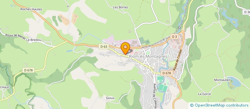 localisation de l'entreprise MONSIEUR ALIM BARAN à RIOM-ES-MONTAGNES