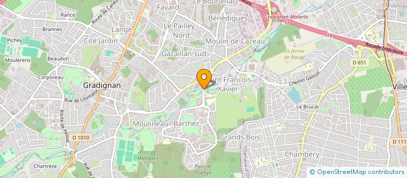 localisation de l'entreprise MONSIEUR ALIMOU BAH  GRADIGNAN