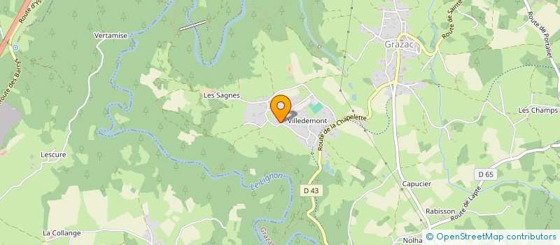 localisation de l'entreprise MONSIEUR ALINE PAULET  GRAZAC