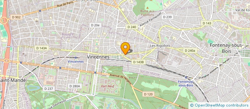 localisation de l'entreprise MONSIEUR ALIOU BAH à VINCENNES