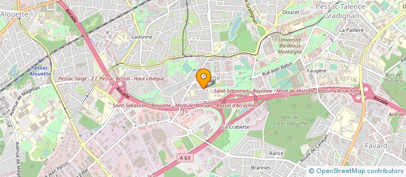 localisation de l'entreprise MONSIEUR ALIOU BALDE  PESSAC