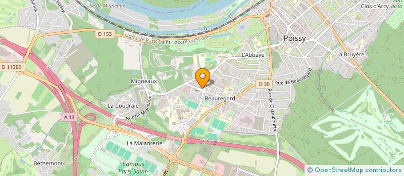 localisation de l'entreprise MONSIEUR ALIOU DIARRA à POISSY