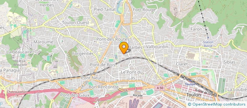 localisation de l'entreprise MONSIEUR ALIOU DIAW  TOULON