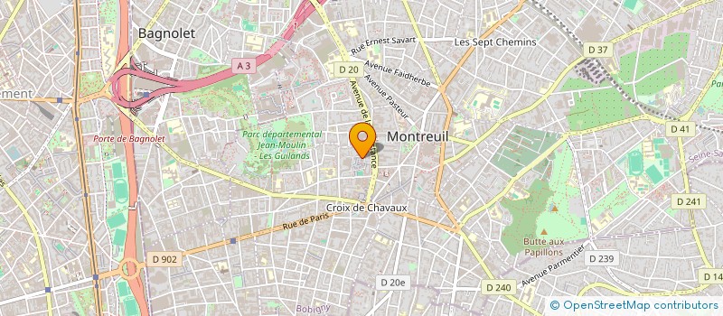 localisation de l'entreprise MONSIEUR ALIOU DRAME à MONTREUIL