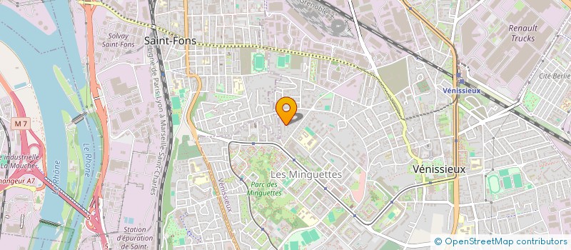 localisation de l'entreprise MONSIEUR ALIOU NDIAYE  VENISSIEUX