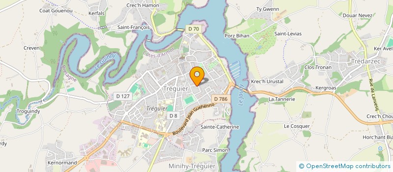 localisation de l'entreprise MONSIEUR ALIOU SIMAGA  TREGUIER