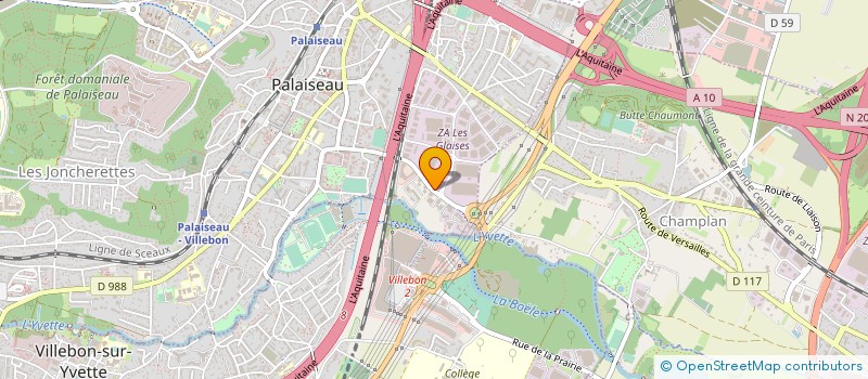 localisation de l'entreprise MONSIEUR ALIOU SOW  PALAISEAU