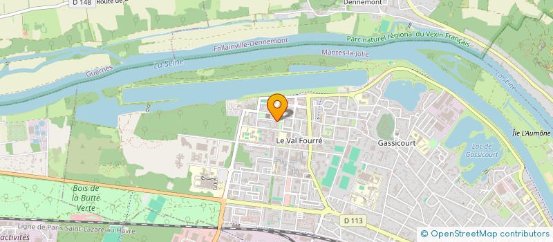 localisation de l'entreprise MONSIEUR ALIOU SOW  MANTES-LA JOLIE