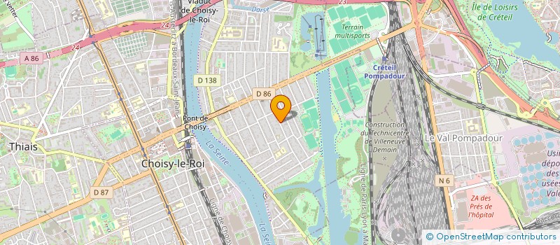 localisation de l'entreprise MONSIEUR ALIOU TRAORE  CHOISY-LE-ROI