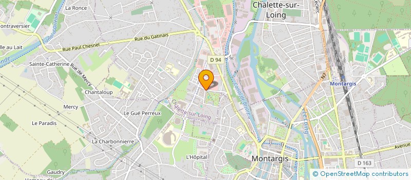 localisation de l'entreprise MONSIEUR ALIOUNE BA  CHALETTE-SUR-LOING