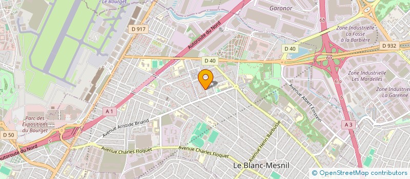 localisation de l'entreprise MONSIEUR ALIOUNE DIOP à LE BLANC-MESNIL
