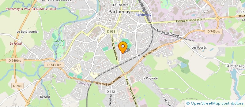 localisation de l'entreprise MONSIEUR ALIOUNE KANE  PARTHENAY