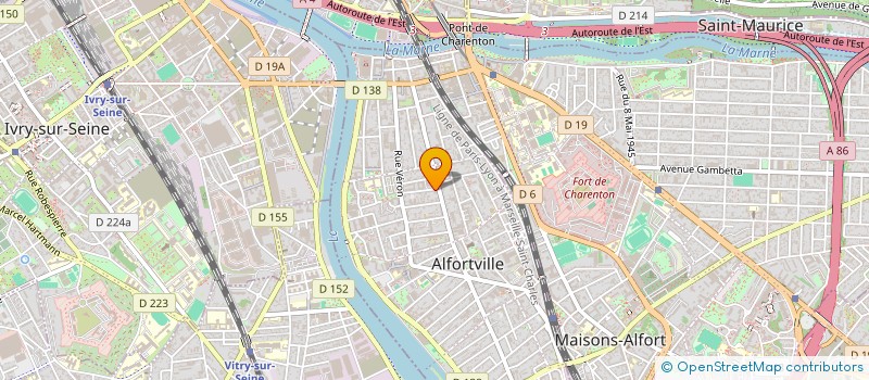 localisation de l'entreprise MONSIEUR ALIOUNE POUYE  ALFORTVILLE