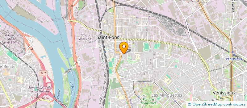 localisation de l'entreprise MONSIEUR ALIOUNE THIAM  SAINT-FONS